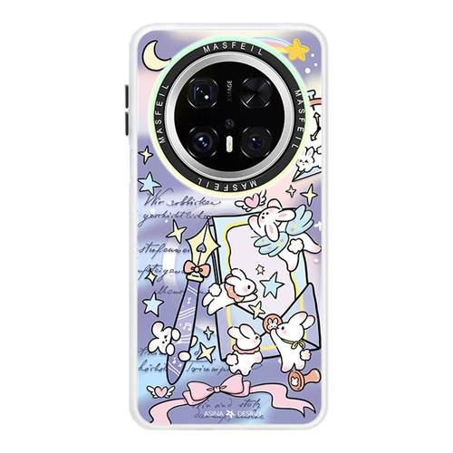 星梦小兔适用华为Mate80promax手机壳磁吸新款mate60带支架保护套mt40e网红硅胶mete70全包可爱超薄30女pro+