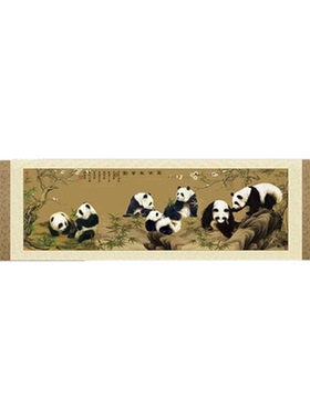中国特色礼品送老外出国商务礼品丝绸画卷轴挂画中国风礼物送客户