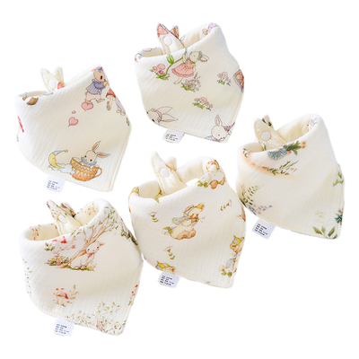 棉之孕新纯棉三角巾宝宝口水巾