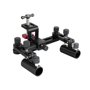 大可钓台配件双炮台支架万向双炮台轻量化双炮台钓台通用配件大全