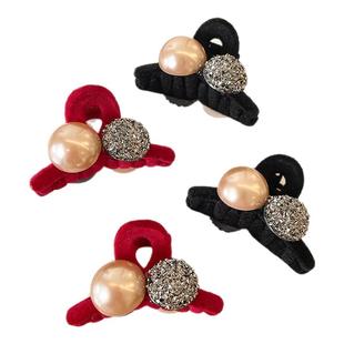 水钻珍珠发夹小号抓夹女高级感2026新款前额侧边夹子刘海发卡头饰