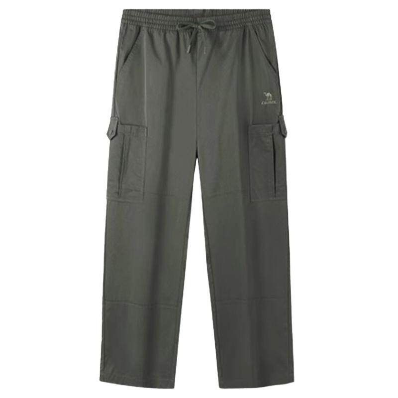 骆驼男装工装裤男女运动秋冬情侣款梭织长裤防泼水休闲户外登山裤