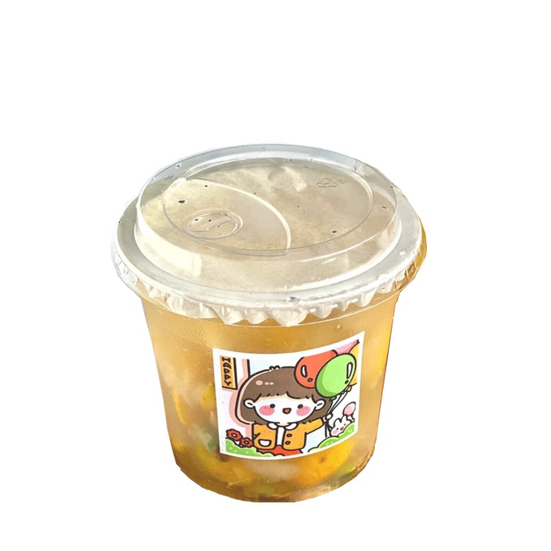 一次性高透冷饮定制logo奶茶杯