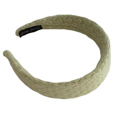 东大门同款复古宽边奶油色系发饰