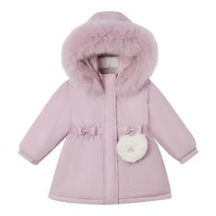 tartineetchocolat法国巧克力童装冬新两件套含鸭绒儿童羽绒服