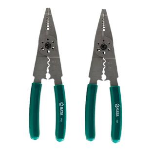 世达汽车专用剥线钳8寸多功能压接钳端子钳螺丝切断钳工具97521