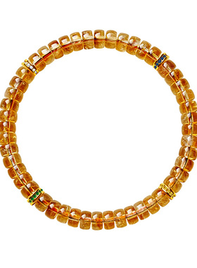 宫里上新天然黄水晶手串