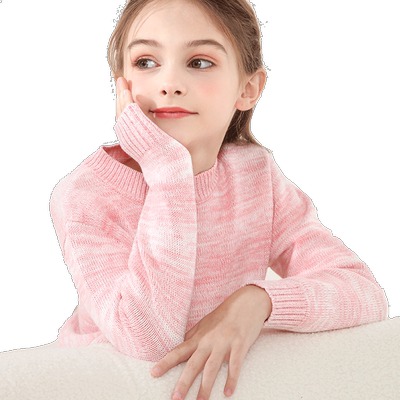 纯棉毛衣女童保暖童装打底衫