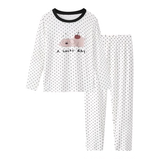 「后悔没早买」莫代尔儿童睡衣春秋款男女童家居服暖气房睡衣