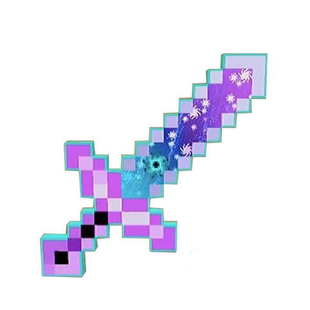 我的世界游戏史蒂夫钻石剑战神之刃三叉戟火把灯模型武器儿童玩具