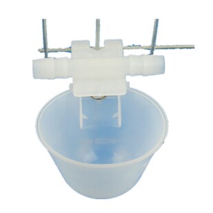 横进水碗养鸟鸽鸡用具用品笼子配件9.5挂式横进水自动饮水器水碗