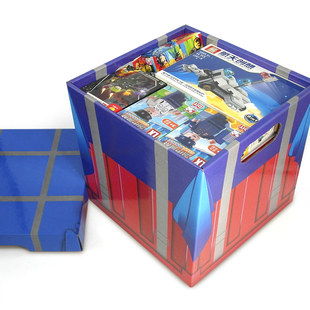 积木益智拼装玩具男孩生日礼物套装男童玩具盲盒过年空投箱大礼包