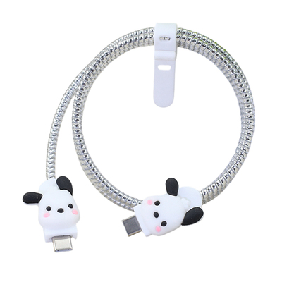 适用安卓双C数据线保护套缠绕线