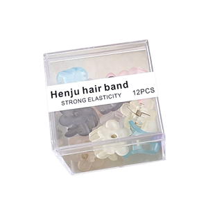 磨砂花朵小抓夹小巧精致发卡女秋季碎发侧边前额刘海夹子头饰发夹