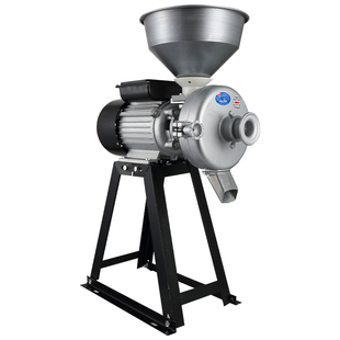 商用玉米粉碎机饲料打粉机家用研磨五谷杂粮磨粉机干湿两用磨浆机