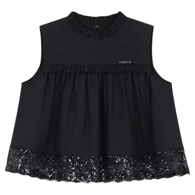 WE11DONE女士蕾丝边衬衫