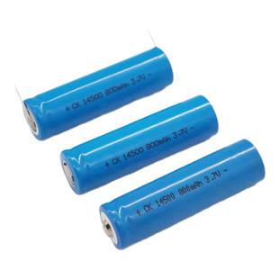 创科全新14500圆柱锂电池800毫安3.7V充电电池强光手电筒充电电池