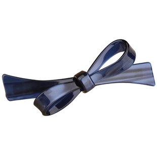 高端气质蝴蝶结刘海顶夹细长韩国优雅发卡一字夹女后脑勺碎发夹子