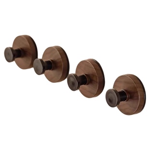 胡桃木纹吸盘挂钩免打孔门后挂衣钩高级壁挂墙上单钩玄关强力粘钩