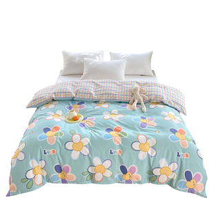 小清新纯棉被套单件全棉被罩150x200单人宿舍180x200x230双人被单