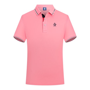 香港代购 MUNSINGWEAR/万星威高尔夫T恤男轻薄吸湿polo衫透气柔软
