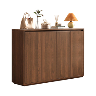 实木鞋柜家用门口收纳柜一体靠墙入户门外走廊用大容量多层置物架