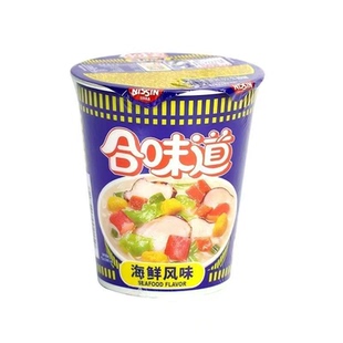 合味道方便面杯面 76g*12杯整箱装海鲜风味