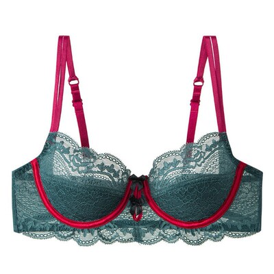 DXTOXS小胸内衣女士薄款缎面法式三角杯性感纯欲无痕无钢圈文胸罩