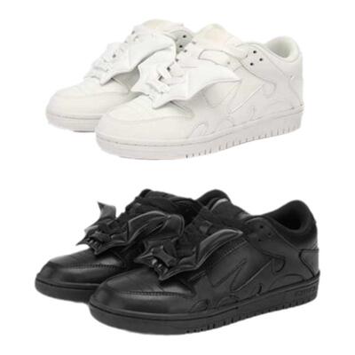 ins爆火经典百搭黑色牛皮翅膀鞋