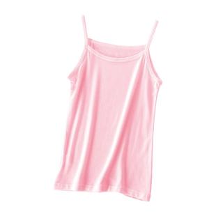 童装女童莫代尔Y字背心薄韩版修身打底内外穿纯色吊带夏背心护肚9