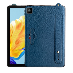 适用于ipadmini6平板电脑保护套8.3英寸苹果mini7真皮手持腕带支架后盖壳迷你7代可磁吸咐笔商务A2567/A2569