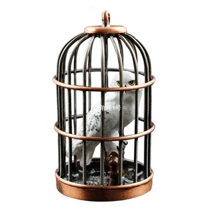 哈利波特周边 海德薇鸟笼钥匙扣Harry Potter猫头鹰信使挂件