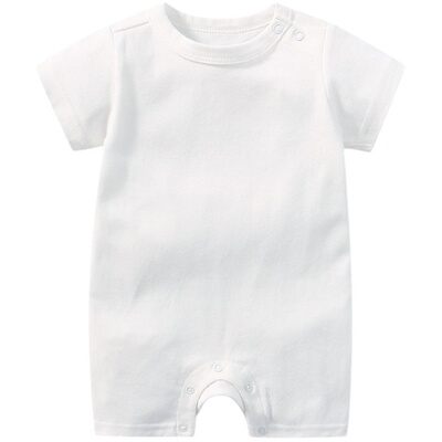 纯棉2岁婴儿连体衣夏季爬服