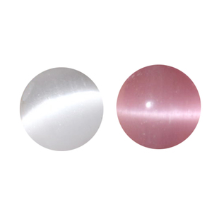 粉猫眼石白猫眼石散珠子半成品DIY饰品配件手工编织串珠圆珠整包