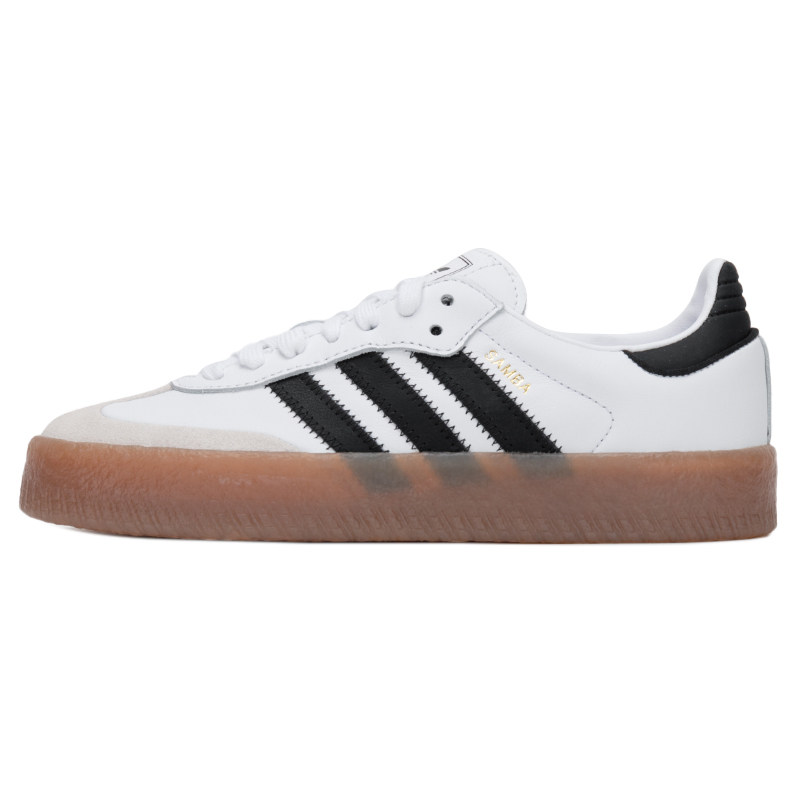 Adidas三叶草Sambae W小白鞋女子增高厚底低帮板鞋JI1349 IG5744