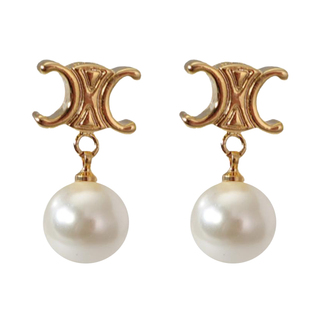 凯旋门珍珠耳坠2026新款爆款法式耳环轻奢高级感耳钉女小香风耳饰
