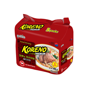【自营】进口八道koreno新品辣牛肉味汤面夜宵鲜香袋装速食学生党