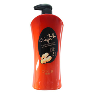 欧贝斯草本生姜滋养修护茶籽去屑柔顺洗发露1kg止痒洗发水