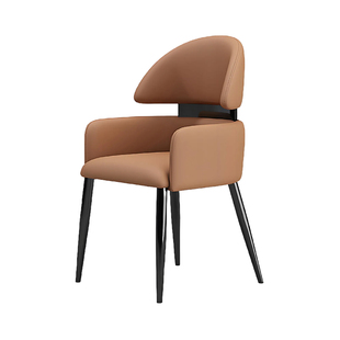 意式轻奢餐椅2025新款家用酒店餐厅高级感餐桌靠背凳极简岛台椅子