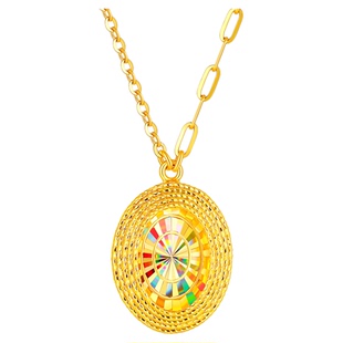 金至尊闪醉金黄金项链新款黄金颈链金链子生日礼物送老婆足金项链