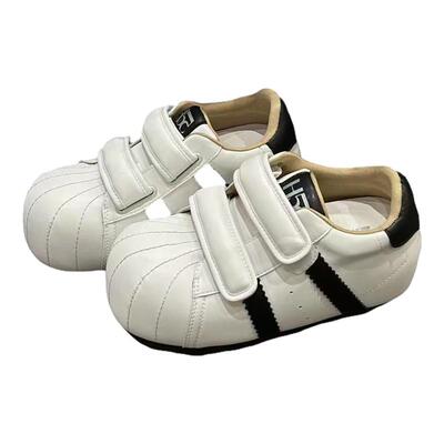 H55女鞋次元梦境泡泡贝壳休闲卡通板鞋6cm魔术贴内增高大头潮鞋女