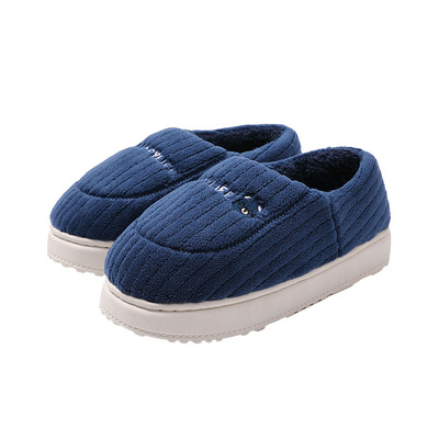 棉拖鞋男款男士冬季包跟室内家居家用保暖加绒厚底防滑毛毛女棉鞋