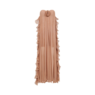 【王楚然同款】Sheer Luck Thessa 网纱挂脖抹胸露背氛围感连衣裙