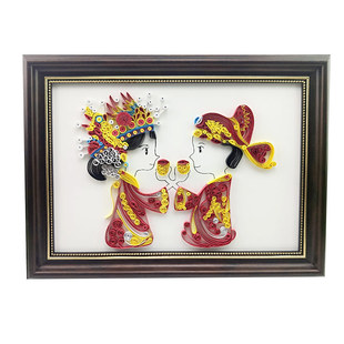 向日葵衍纸画diy材料包艺术作品大尺寸底稿a3套装教程立体相框