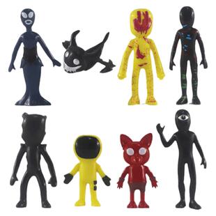 深入逃离后室暗房的玩具小人实体手办怪物周边派对客吞食者笑魇世