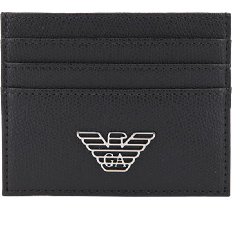 【自营】Emporio Armani阿玛尼 男士金属鹰标卡包 Y4R173 YLA0E