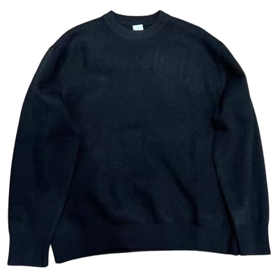 纯色圆领针织衫毛衣男