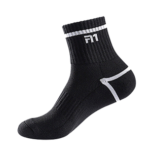 新品TAAN泰昂羽毛球袜运动袜毛巾底透气舒适优质棉袜男袜T553袜子