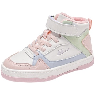 回力童鞋女童二棉鞋2025新款冬季儿童短靴子高帮男童鞋子加绒保暖