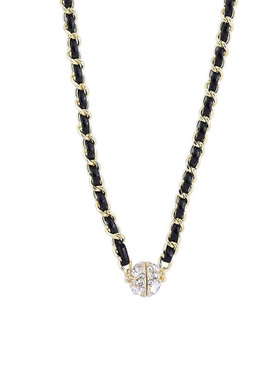 AUDREY姐姐皮革缠绕复古颈链